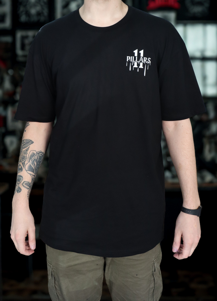 Eleven Pillars x Chris Sinclair – Vintage Horror Cinema Tee (Black)